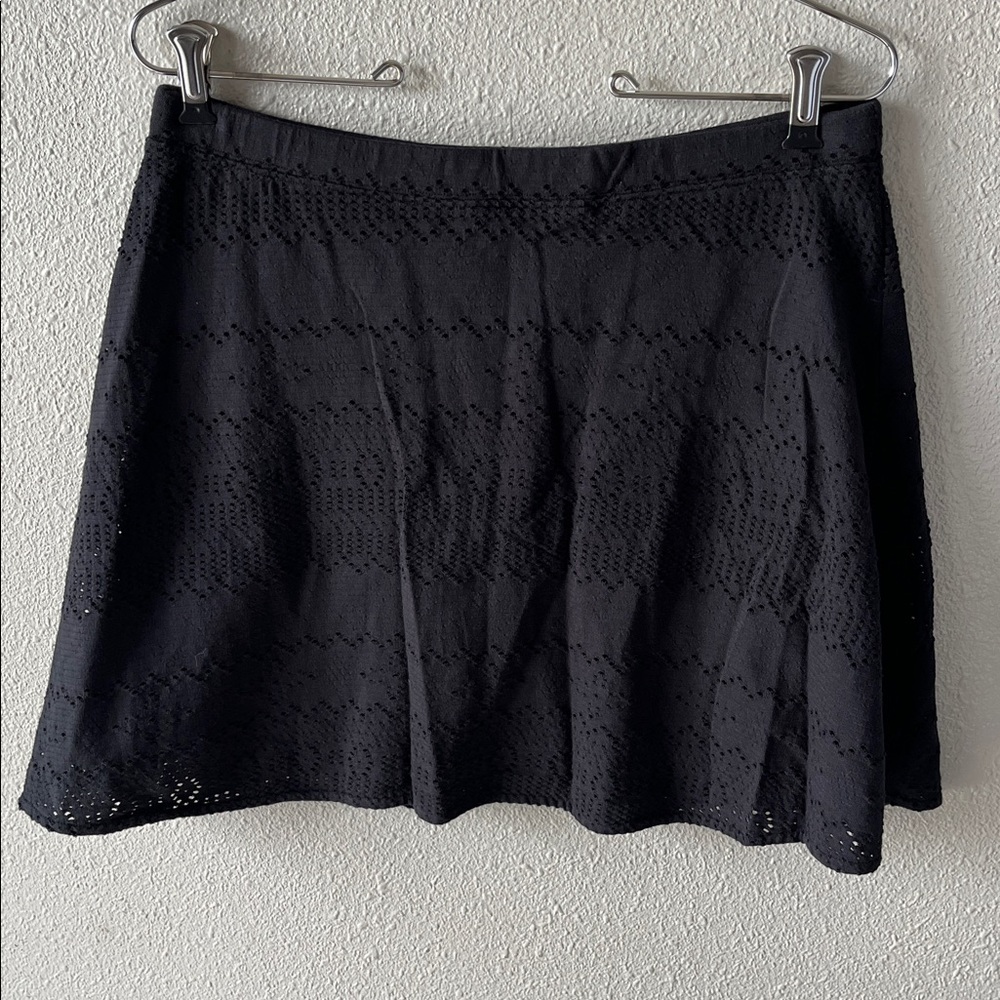 Free people Beach Black Eyelet Skirt